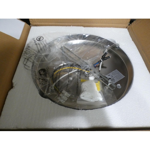 3076 - Two light flush ceiling light * This lot is subject to VAT