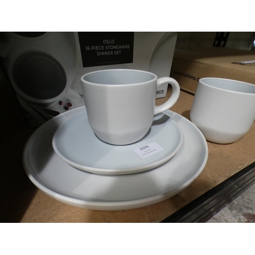 3100 - Oslo 16-piece stoneware dinner set * This lot is subject to VAT