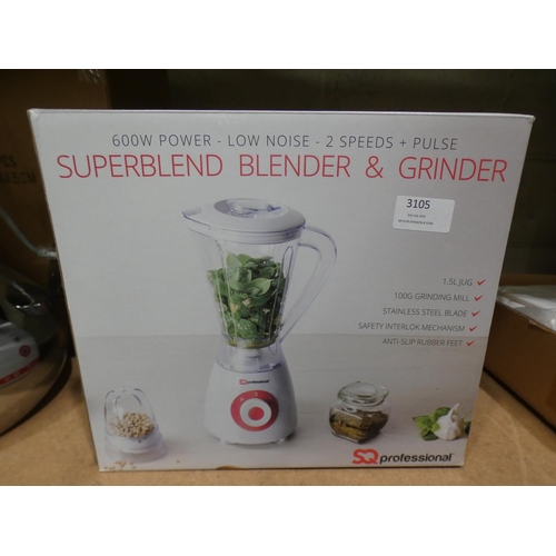 3105 - Superblend blender and grinder * This lot is subject to VAT