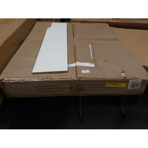 3142 - Diamond white radiator cover * This lot is subject to VAT