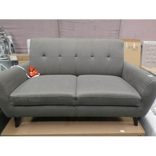 3149 - Grey fabric two seater sofa * This lot is subject to VAT