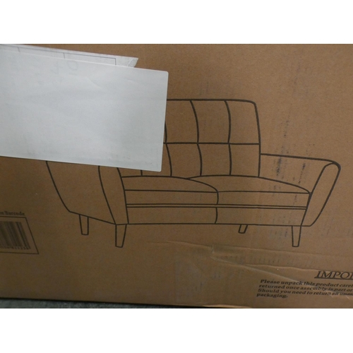 3150 - Grey fabric two seater sofa * This lot is subject to VAT