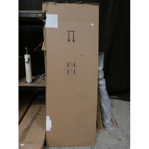 3172 - White high gloss wardrobe part box * This lot is subject to VAT