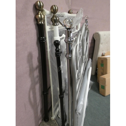 3209 - A quantity of metal headboards