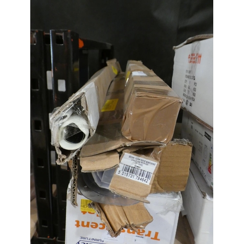 3218 - Two hard plastic chair mats and two cream roller blinds * this lot is subject to VAT