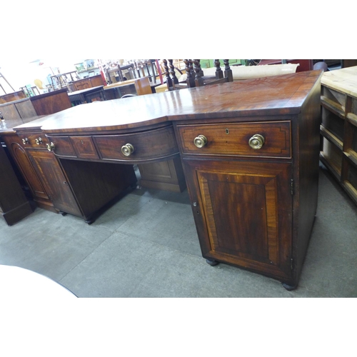 115 - A large George IV mahogany breakfront serving table