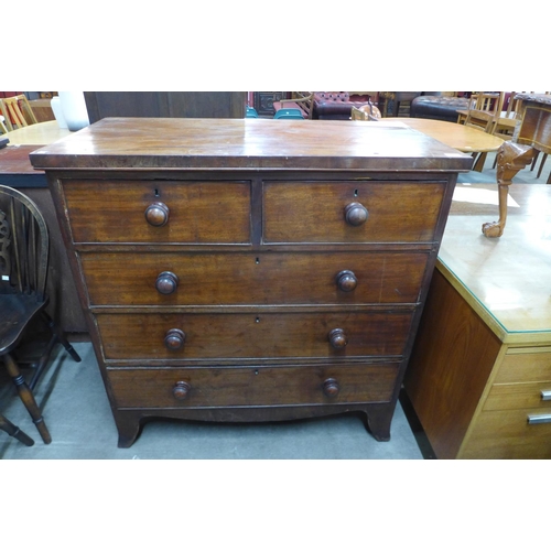 132 - A Victorian mahogany chest of drawers