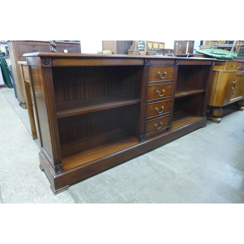 168 - A mahogany open bookcase