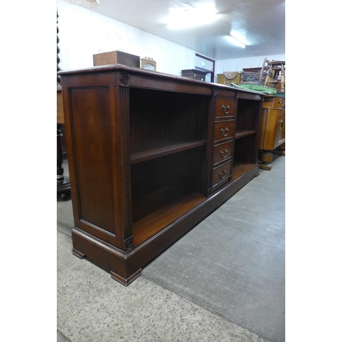 168 - A mahogany open bookcase