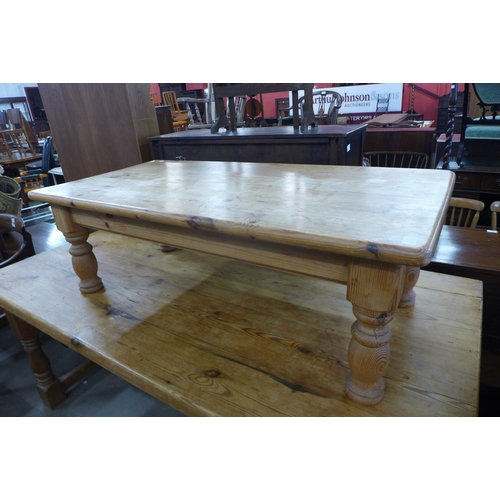 191 - A pine coffee table