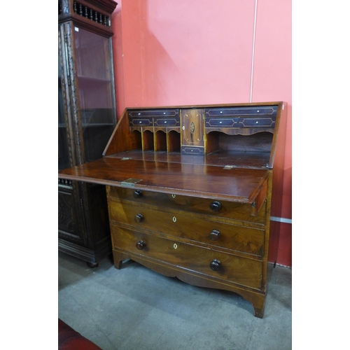 29 - A George III mahogany bureau