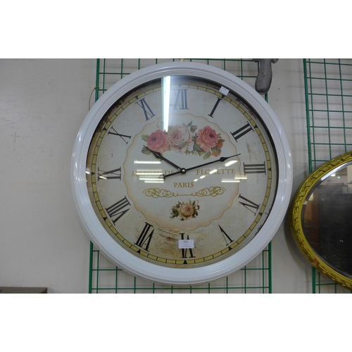 332 - A French style circular wall clock