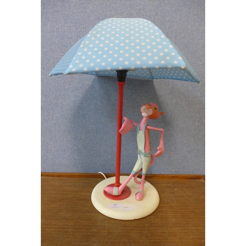 337 - A vintage Pink Panther table lamp