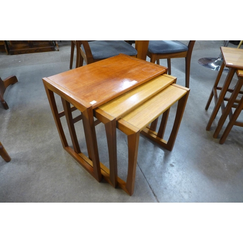 81 - A teak nest of tables