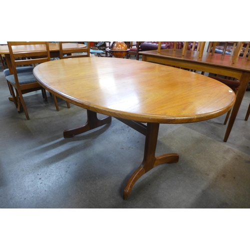 90 - A G-Plan Fresco teak extending dining table