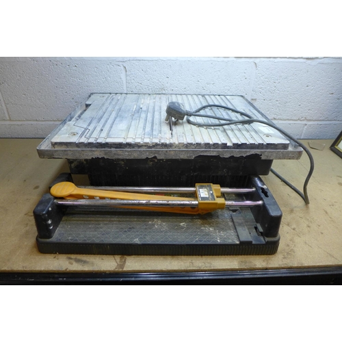 2012 - Electric tile cutter and manual tile cutter