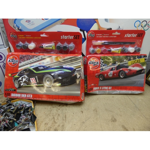 2102 - Quantity of assorted toys, including Team GB Scalextric cycling set, etc.