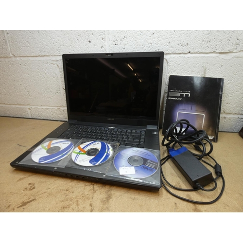 2109 - Asus laptop with charger & USB graphics pad