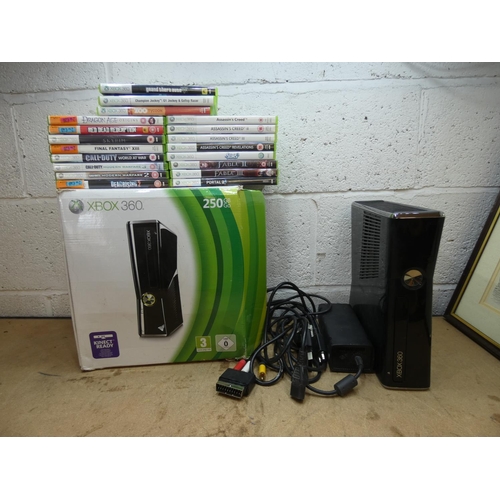 2125 - XBox 360 console with qty. of games & accessories