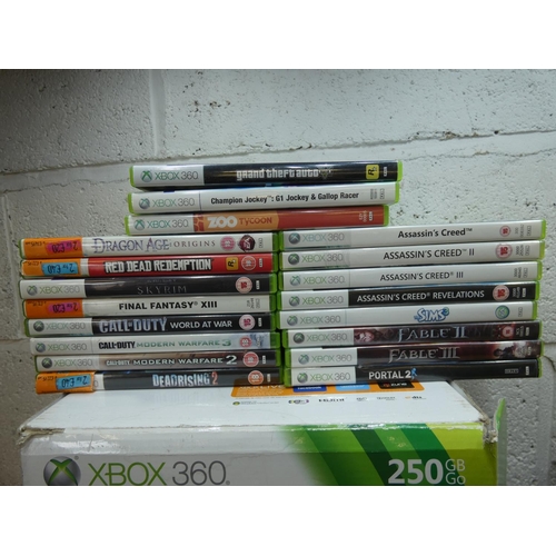 2125 - XBox 360 console with qty. of games & accessories