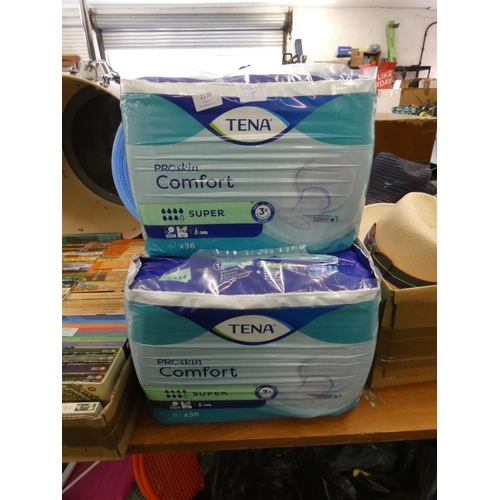 2136 - 3 Packs of Tena Comfort Super Pro skin comfort pads