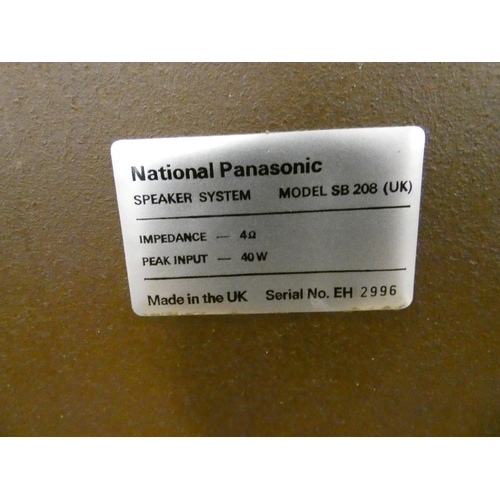 2152 - National Panasonic SB208 40w speakers