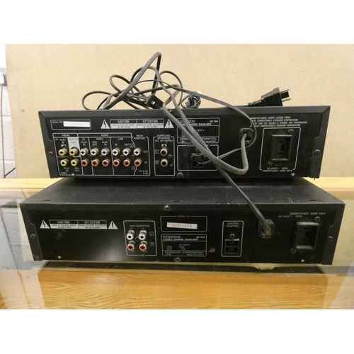 2153 - 2 Kenwood graphic equalisers GE760 & GE450