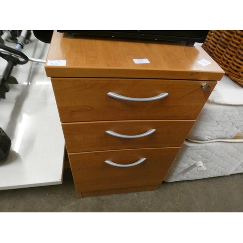 2301 - 3 Drawer wooden filing cabinet