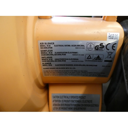 2335 - 240v Electric bouncy castle blower with empty Dewalt