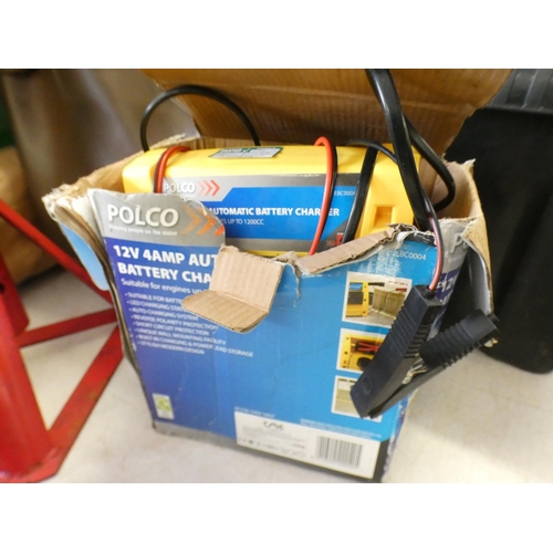 2336 - Pr. of axle stands with battery charger