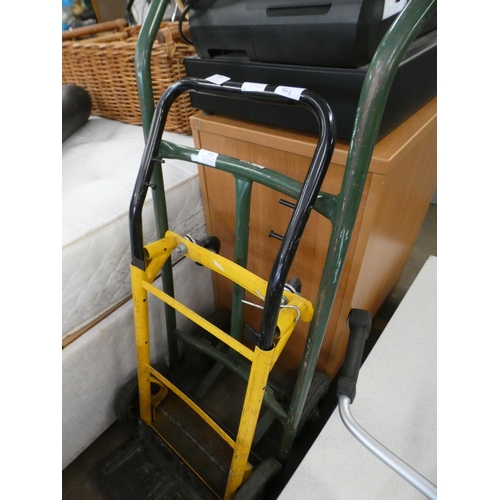 2347 - 2 Metal sack trolleys