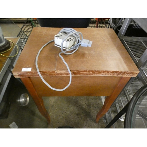 2354 - Jones sewing machine - in case with pedal