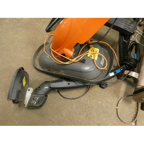 2363 - Flymo Minimo 240v electric hover mower with Macallister strimmer