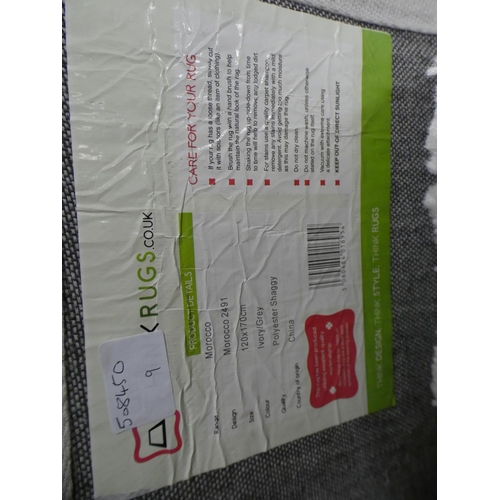 2369 - Think Rug 120 x 170 grey & ivory rug
