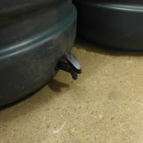 2402 - 3 x 230 ltr water butts