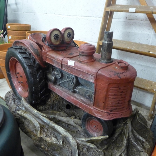 2411 - Large tractor water fountain with lights & mist effect