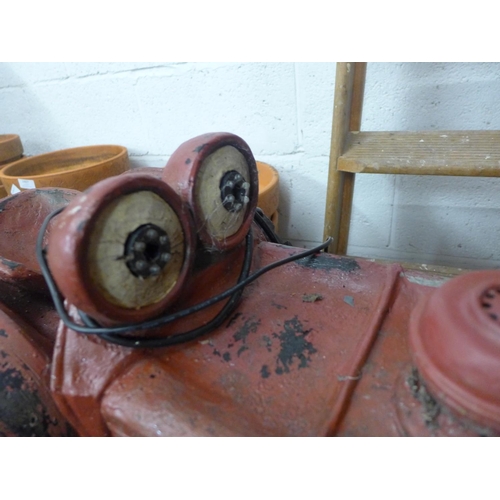 2411 - Large tractor water fountain with lights & mist effect
