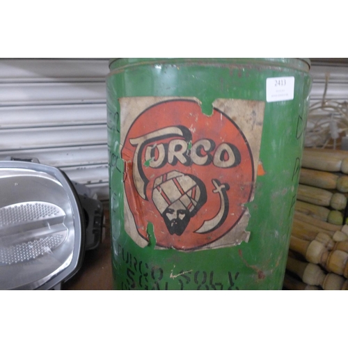 2413 - 3 Vintage fuel cans