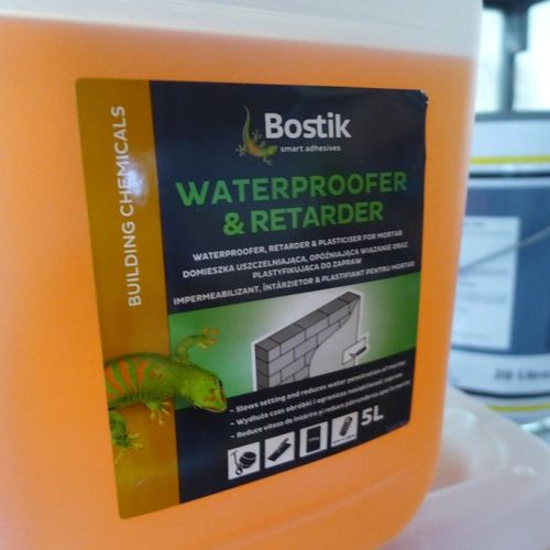 2445 - 4 x 5ltr Bostik waterproofer and retardant