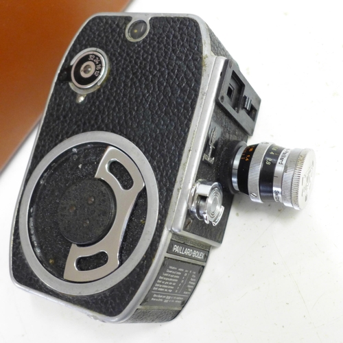 703 - A Bolex Paillard L8 (late model) 8mm cine camera dated by serial number to 1952 in original box with... 