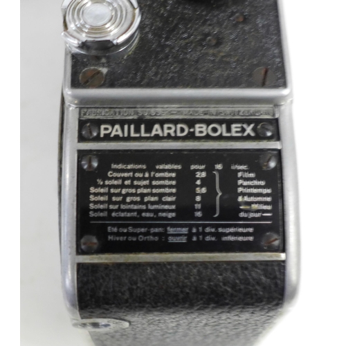 703 - A Bolex Paillard L8 (late model) 8mm cine camera dated by serial number to 1952 in original box with... 