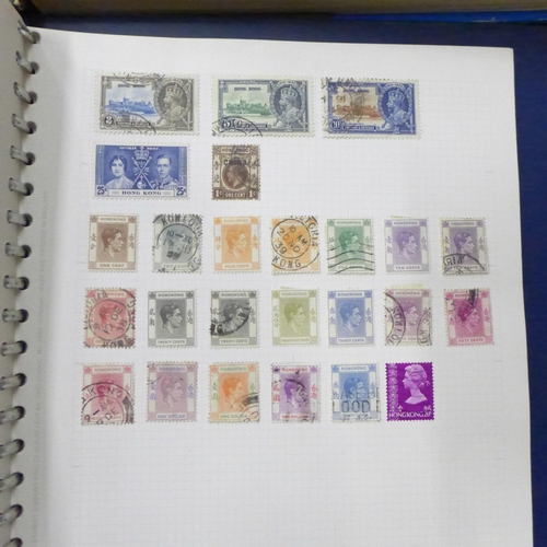 744 - Four albums of stamps