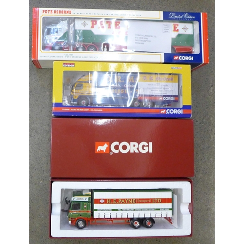 760 - Three boxed Limited Edition 1:50 scale Corgi model trucks