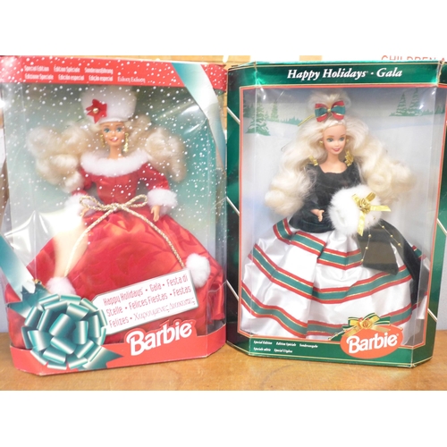 773 - A Special Edition boxed Barbie Dolls 'Happy Holidays' and Winter version, both 1994