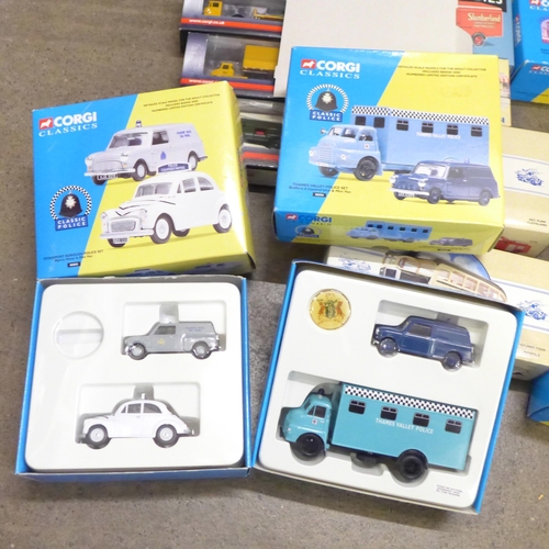 786 - A collection of boxed Corgi Classic and Trackside models