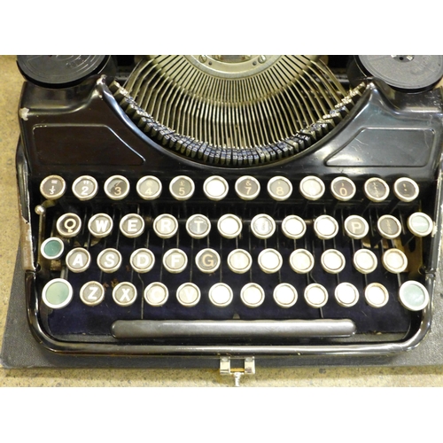 789 - A Sterling Continental typewriter, cased