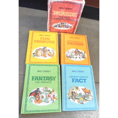 793 - A set of four Walt Disney books, Parade-Fun, Fact, Fantasy, Fiction