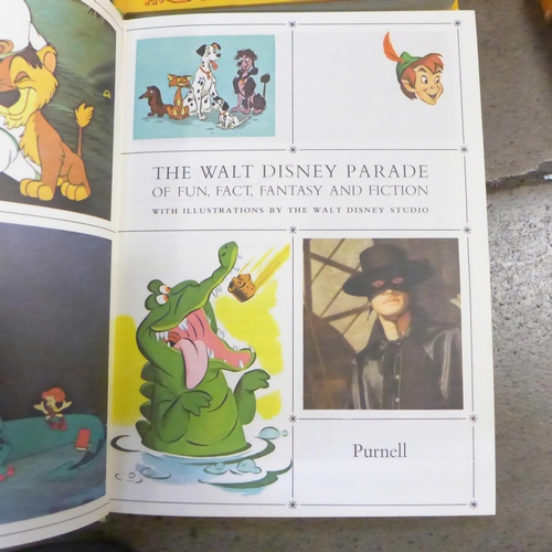 793 - A set of four Walt Disney books, Parade-Fun, Fact, Fantasy, Fiction