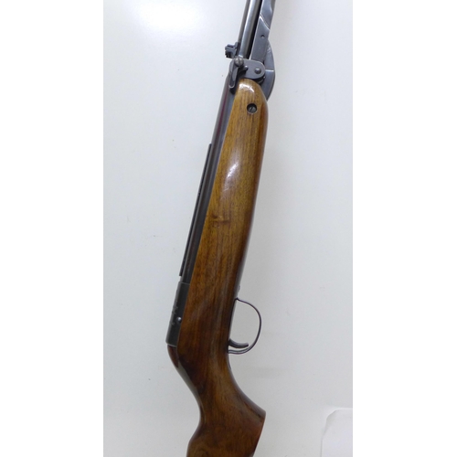 836 - A Webley Mark 3 air rifle, .22