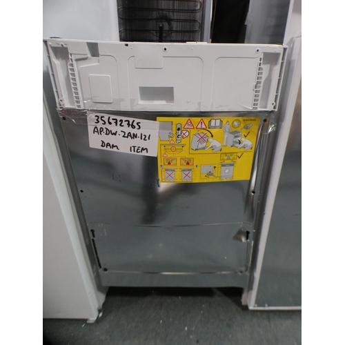 Zanussi h818xw446xd550 fully integrated slimline deals dishwasher